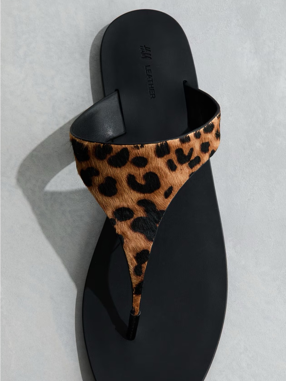 H&M premium selection leather sandals